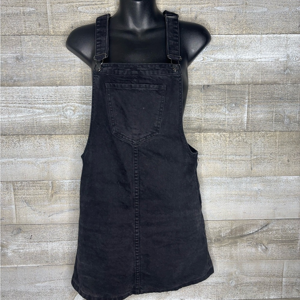 Forever 21 Black Mini overall black denim Dress